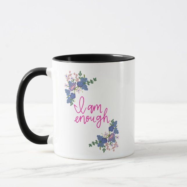 Taza Soy suficiente auto-amor Mug (Izquierda)