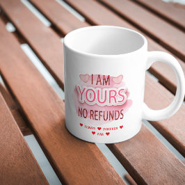 Taza Soy suya sin reembolso El día de San Valentín foto