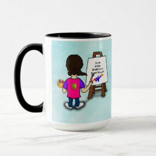 Taza SOY UN ARTISTA...PLANTILLA, personaliza,