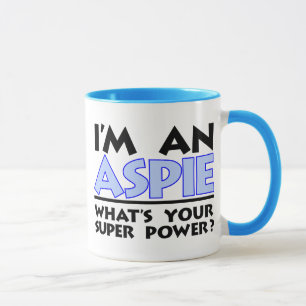 Taza Soy un aspie. ¿Cuál es tu superpoder?