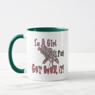 Taza Soy un Chica que pesco y lo supero