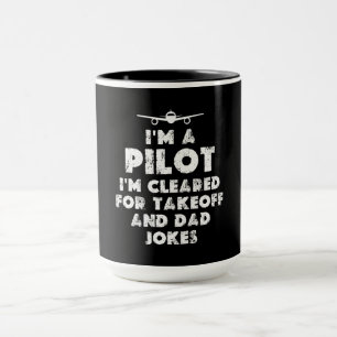 Taza Soy un Chiste piloto de papá gracioso