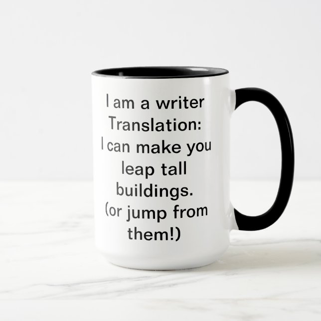 Taza Soy un escritor (Derecha)