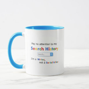 Taza Soy un escritor, no un asesino en serie