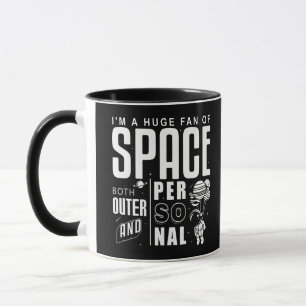 Taza Soy un gran admirador del espacio tanto externo co