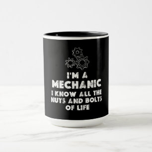 Taza Soy un mecánico gracioso