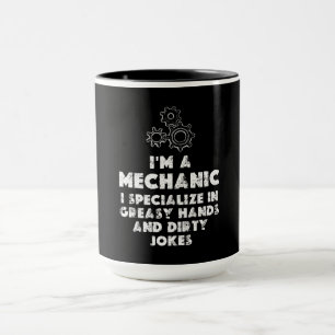 Taza Soy un mecánico gracioso