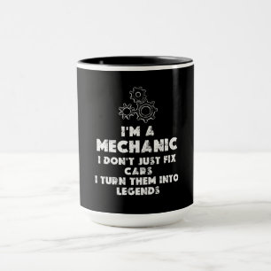 Taza Soy un mecánico gracioso