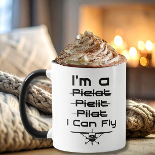 Taza Soy Un Pielat Pielit Pilat Puedo Volar Piloto Dive