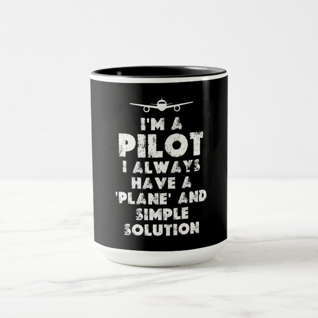 Taza Soy un piloto gracioso (Centro)