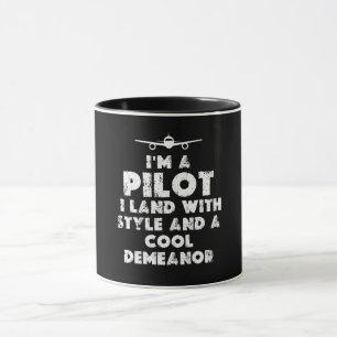 Taza Soy un piloto gracioso