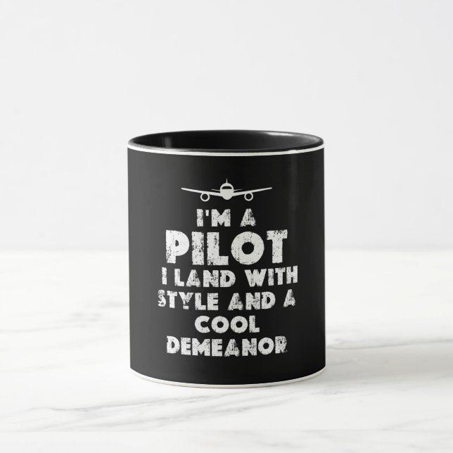 Taza Soy un piloto gracioso (Centro)