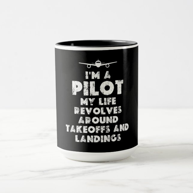 Taza Soy un piloto gracioso (Centro)