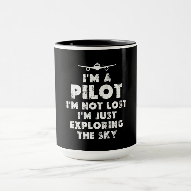Taza Soy un piloto gracioso (Centro)