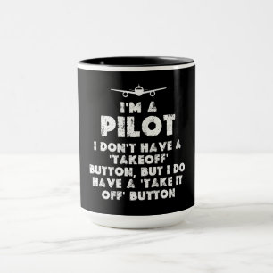 Taza Soy un piloto gracioso