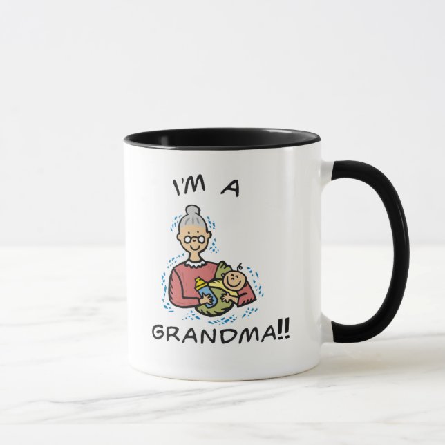 Taza Soy una Abuela-Abuela y un bebé (Derecha)