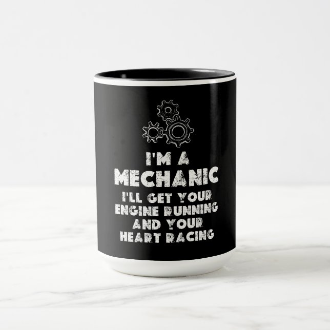 Taza Soy Una Cita Funny Mecánica (Centro)