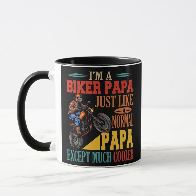 Taza Soy una motocicleta divertida mucho más fría (Izquierda)