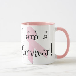 Taza Soy una Superviviente Guerrera del Cáncer de Seno