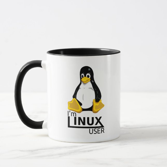 Taza Soy usuario de Linux (Izquierda)