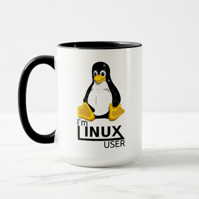 Taza Soy usuario de Linux (Izquierda)