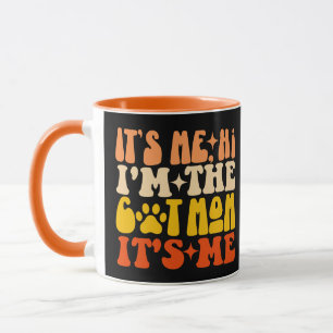 Taza Soy yo Hola, soy la mamá del gato, soy yo la mamá 