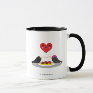 Taza Spaghetti Meatball Romantic Date