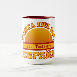 Taza SPAIN Costa Del Sol personalizado mug - elegir est
