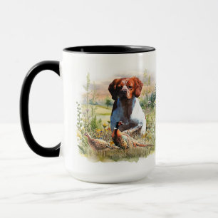Taza Spaniel de Bretaña - Campo, Enfoque, Faisán, Arte