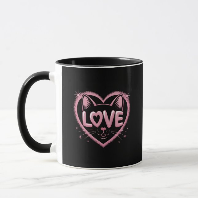 Taza Sparkling Cat Love (Izquierda)