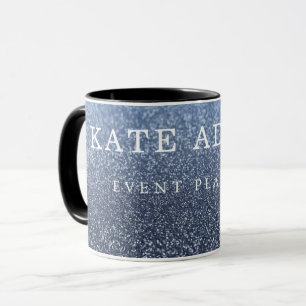 Taza Sparkling Gold Marble Dark Naval Resumen