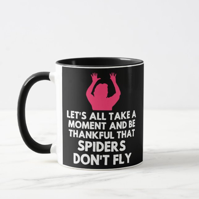 Taza Spider Sarcastic Funny Sarcasm Humor Meme Chiste (Izquierda)
