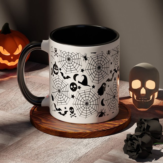 Taza Spiderwebs Halloween Spooky (Spiderwebs Halloween Spooky Mug)