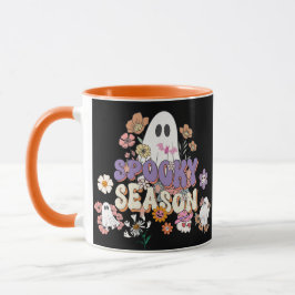 Taza Spooktacular Cute Ghost Halloween Black Purple