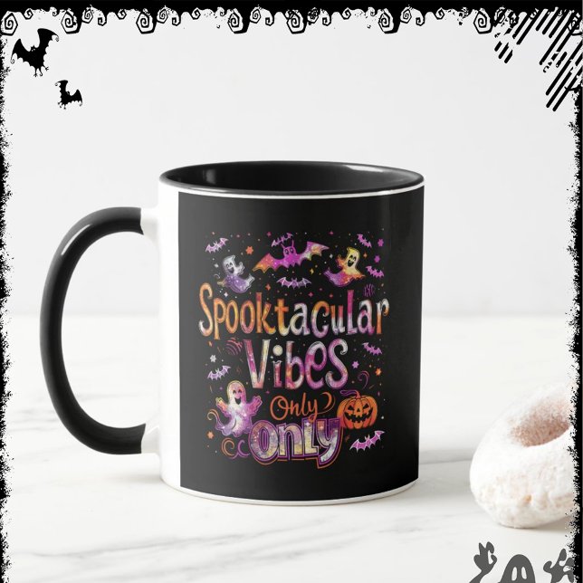 Taza Spooktacular Vibes Only | ExDesigner | Halloween (Subido por el creador)