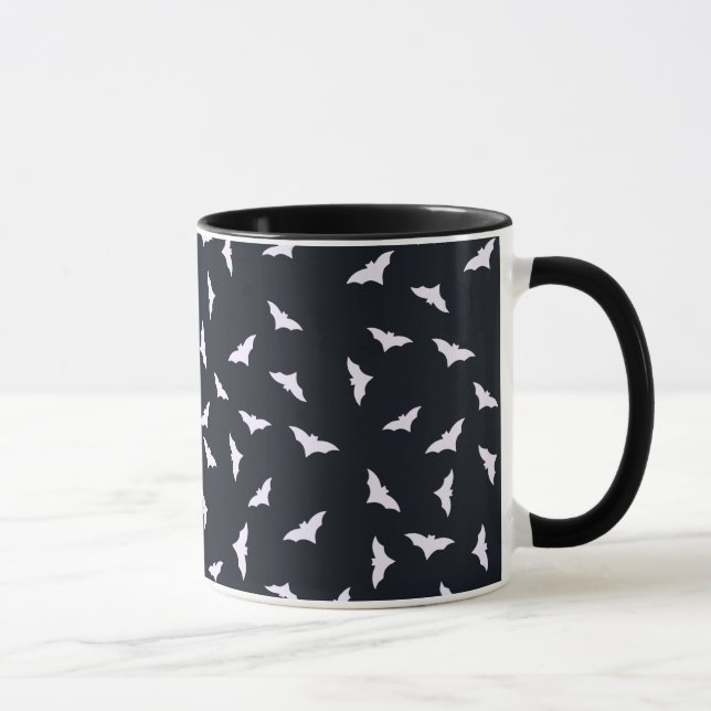 Taza Spooky Bats Black Halloween Mug (Derecha)