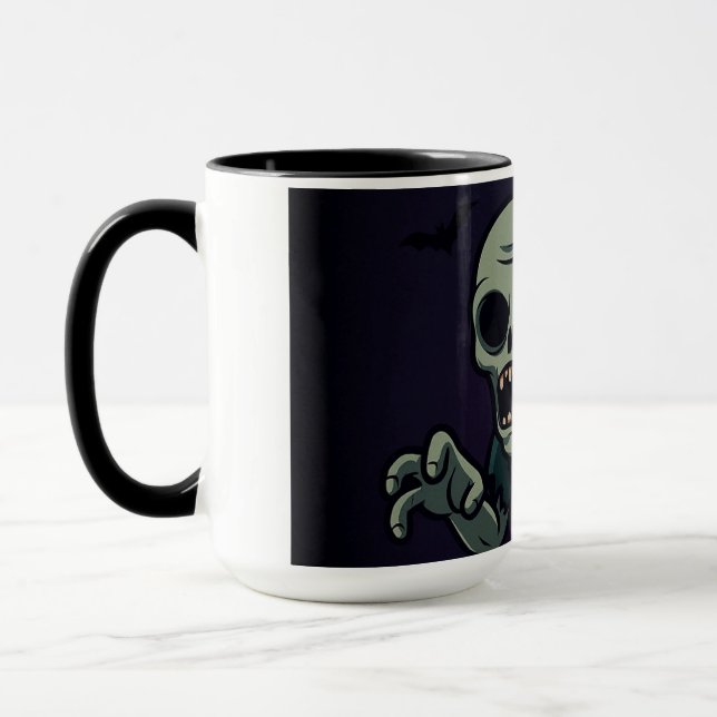 Taza  Spooky Cute Zombie Halloween Mug - Fun & Creepy D (Izquierda)