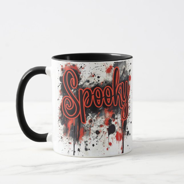 Taza Spooky Drin Halloween Mug (Izquierda)