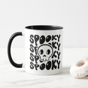 Taza Spooky Retro Skull Mug