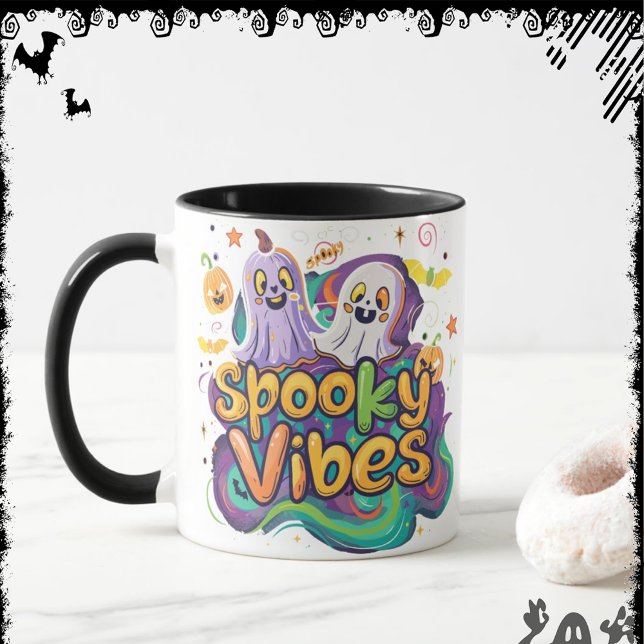 Taza Spooky Vibes | ExDesigner | Halloween (Subido por el creador)