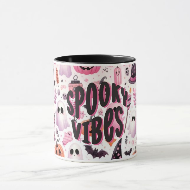 Taza Spooky Vibes Halloween Mug (Centro)