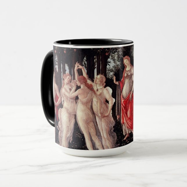 Taza Spring Primavera Sandro Botticelli Renaissance (Anverso izquierdo)