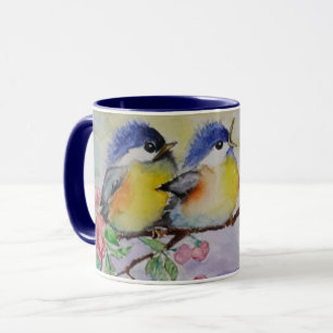 Taza Spring Sparrows Painting Mug