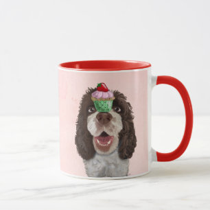 Taza Springer Spaniel con Cupcake 2