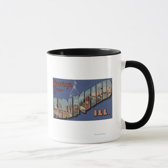 Taza Springfield, Illinois - Escenas de letras grandes (Derecha)