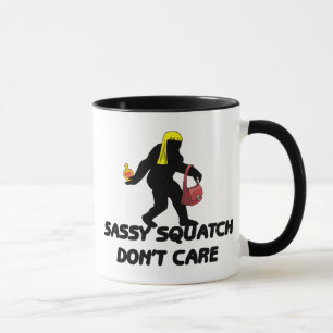 Taza Squatch descarado no cuida
