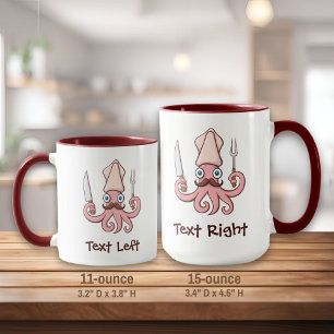Taza Squid Chef Personalizado