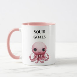 Taza Squid Goals Rubor Pink Cute