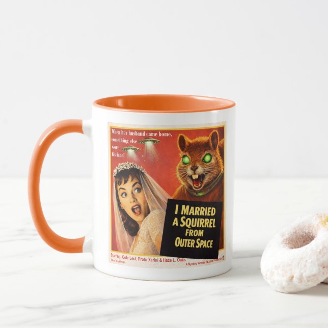 Taza Squirrel from Outer Space (Con donut)