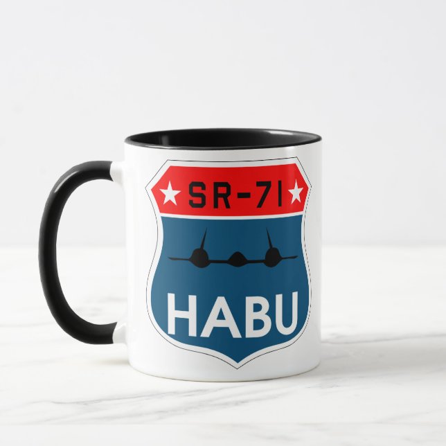 Taza SR-71 Habu Mach 3 Insignia conmemorativa (Izquierda)